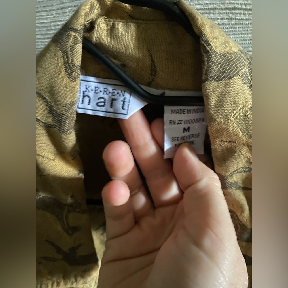 Keren Hart Brown Horse Print western Shirt